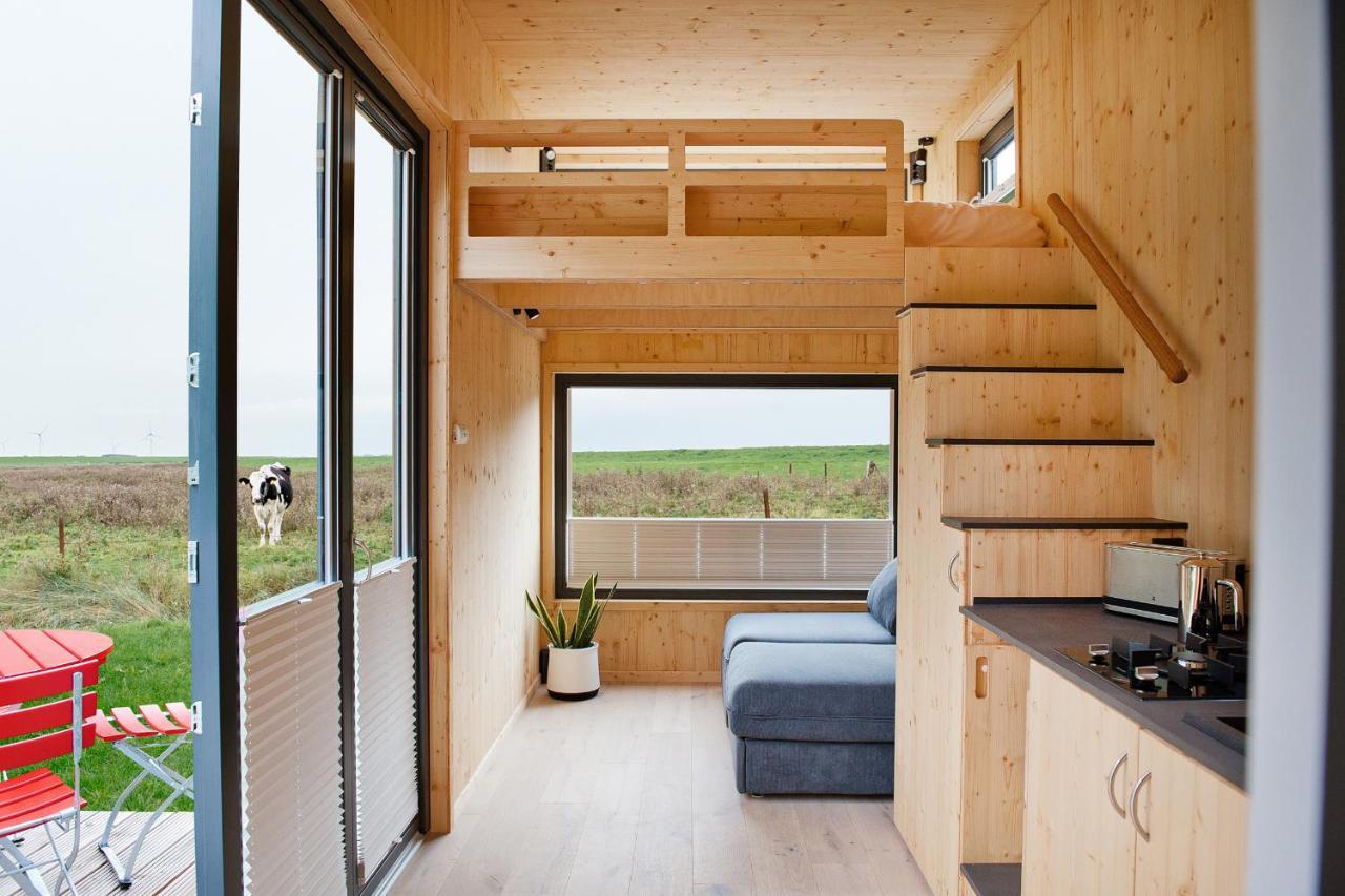 Tiny House Nature 9 Zur Kuhweide - Green Tiny Village Harlesiel 카롤리넨시엘 외부 사진